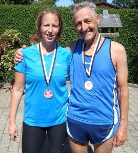 Debutant Christina Lagersted og Henning Baginski, som løb sit marathon nr. 75. 