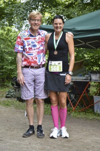 Arrangør af Fruens Bøge Marathon Kevin Vilhelmsen og Annette Fredskov. Foto: Bent Ole Karlsson