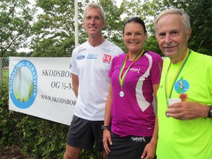 Løbsarrangør Jerk W. Langer, Annette Fredskov og Erhard Filtenborg
