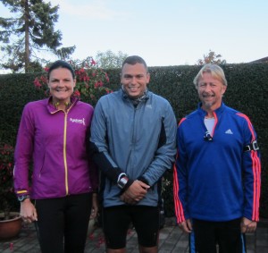 Tre til start og endnu et officielt Fredskov Marathon. Annette Fredskov, Anders Risager, Tony Gren