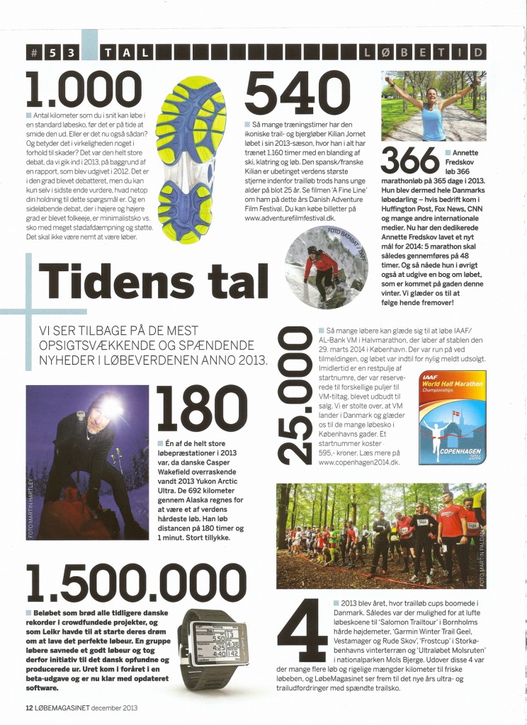 Løbemagasinet 2013.12 #53 - Løbetid