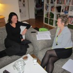 Interview hjemme i stuen