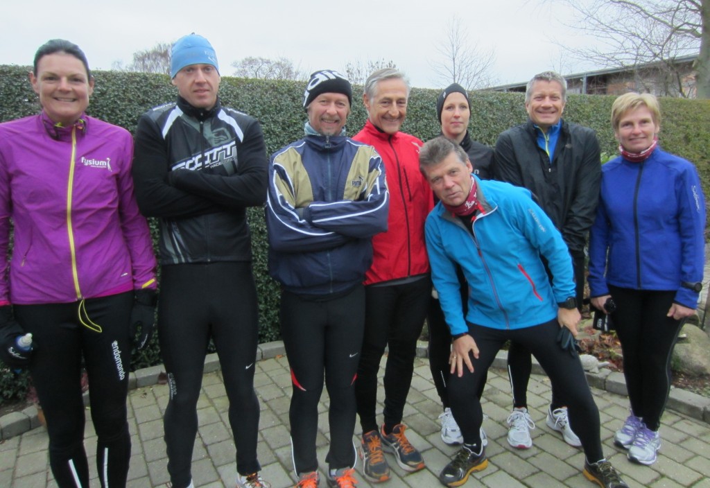 En flok gale løbere :-) Annette Fredskov, Rene Hjorth Olsen, Tony Gren, Henning Baginski, Ulrik Bruun, Christina Lagersted, Per Ejdorf, Lene Bruun