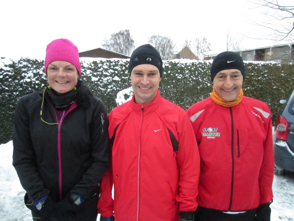 Klar til start, Fredskov Marathon, Løb nr. 150 - 366/365. Annette Fredskov, Anders Lorentzen, Henning Baginski