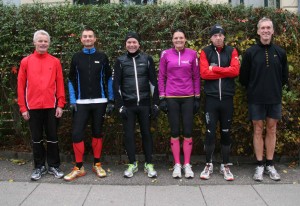 Endnu engang klar til Fredskov Marathon i København - Alle gengangere på ruten. Preben Poulsen, Henrik Hoplarik Franijeur, Carsten Dahl, Annette Fredskov, Rene Hjorth Olsen, Jerk W. Langer